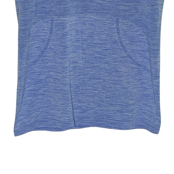 Lululemon Swiftly Tech Short Sleeve Tee 8 Heathered Blue Workout Gym *flaw - Picture 4 of 8